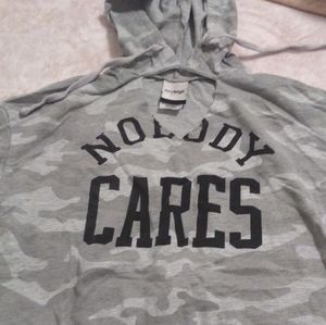 "NOBODY CARES" long sleeve shirt